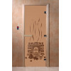 Двери DoorWood с рисунком «Банька» (бронза)