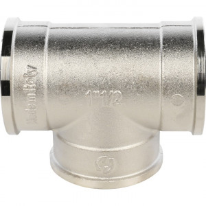 STOUT Тройник ВВ никелированный 1"1/2