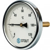 STOUT SIM-0001 Термометр биметаллический с погружной гильзой. Корпус Dn 100 мм, гильза 75 мм 1/2", 0...120°С