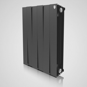 Секционный радиатор Royal Thermo Piano Forte 500 (черный) (1 секция)