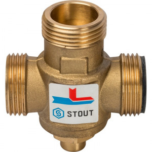 STOUT SVM-0050 Термостатический смесительный клапан G 1"M-G 1"1/2 F-G 1"M 70°С