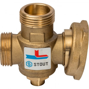 STOUT SVM-0050 Термостатический смесительный клапан G 1"M-G 1"1/2 F-G 1"M 70°С