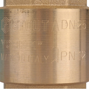 STOUT 1" Клапан обратный пружинный муфтовый с пластиковым седлом