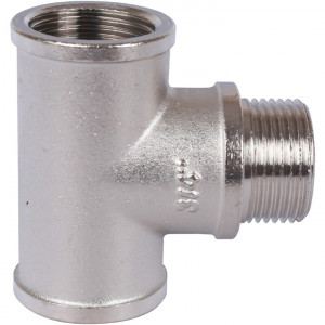 STOUT Тройник ВНВ никелированный 3/4"x3/4"x3/4"