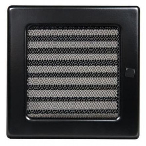 Вентиляционная решетка черная (окрашенная) Kratki