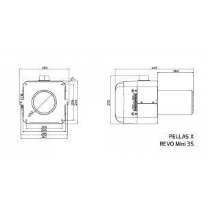 Пеллетная горелка Pellas X REVO Mini 35