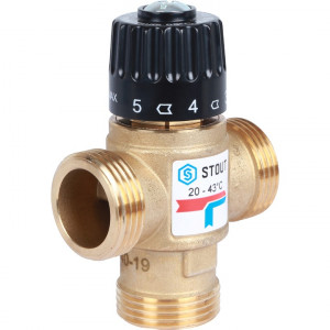 STOUT Термостатический смесительный клапан для систем отопления и ГВС. G 1” M