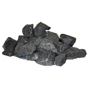 Камни для бани "Габбро-диабаз" колотый/ 20 кг